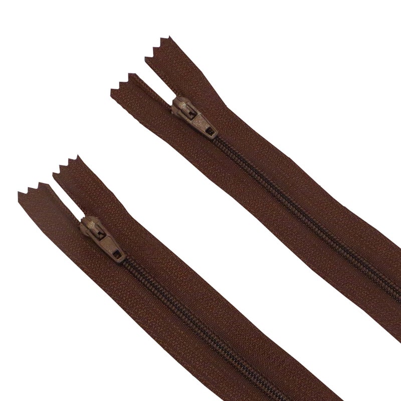 Seeking ROAM Standard Zippers, Nylon Coil, 2 Pieces (Brown, 18"" Inch) - Image 1